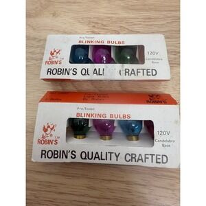 Vintage Old Stock C7 Candelabra Replacement Flasher Blinking Bulbs 9 Total #24